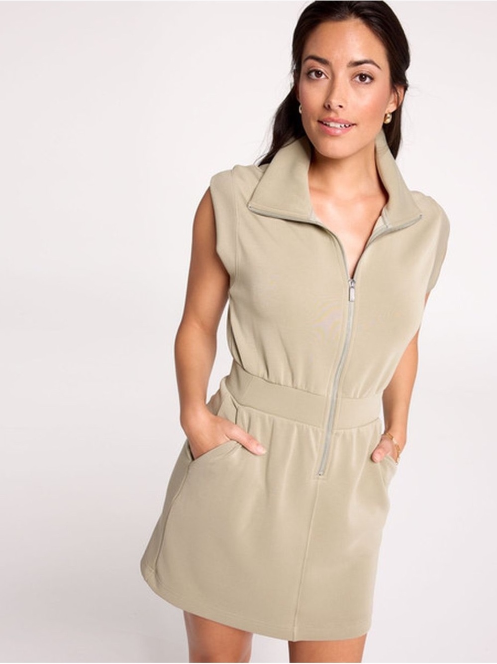 Calia Sandwash Dress - Ground Fennel